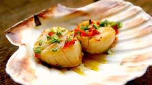 Grilled Glazed Scallops